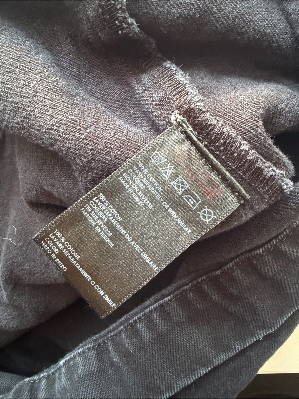 BDG Urban Outfitters Black Wrap Mini Skirt Button Front Cotton Size Large - Picture 5 of 8